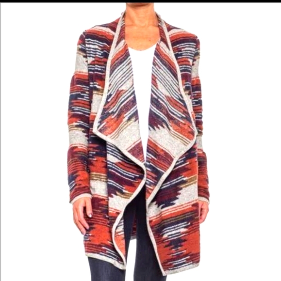 Lucky Brand Sweaters - NWT Lucky Brand aztec drape-front sweater